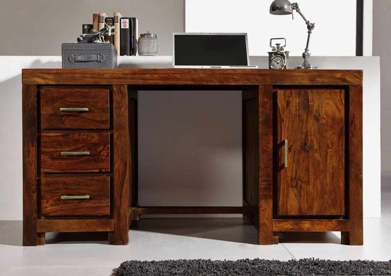 Moyra Study Table in Natural Finish