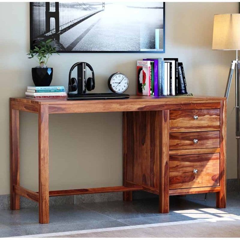 Morvi Study Table in Honey Finish