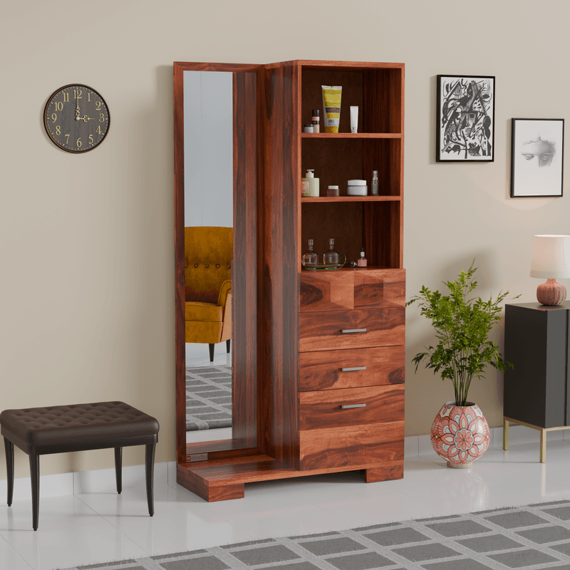 Sparkle Dressing Table in Honey Finish