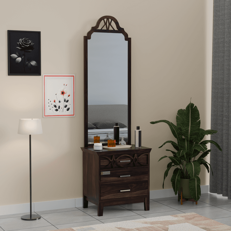 Radiance Dressing Table in Walnut Finish