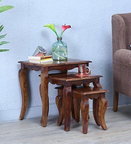 Octavia Nest Of Tables in Honey finish