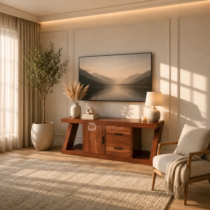 Zenith TV Cabinet In Honey Finish